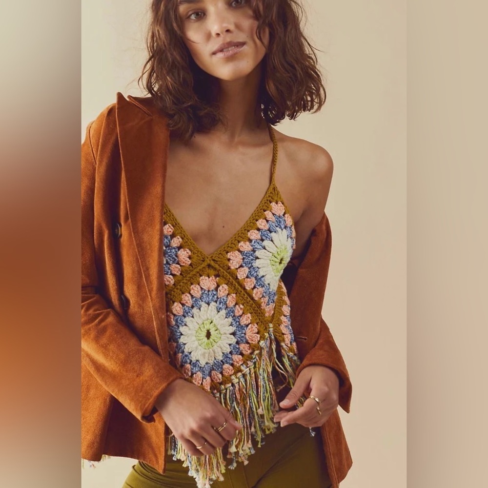 COPY - Free People Summer Of Love Halter Top - Picture 2 of 6